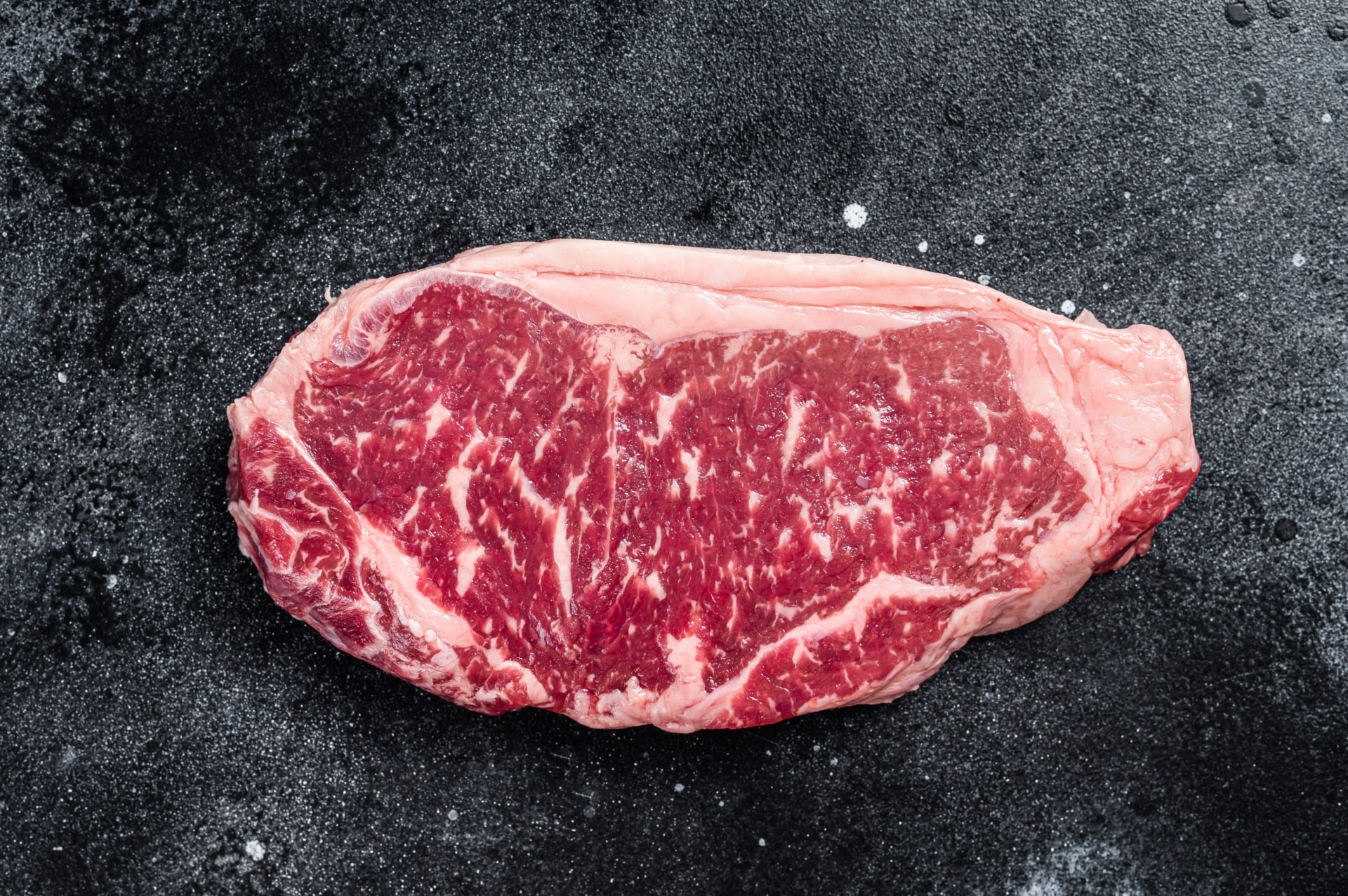 Striploin steak cut
